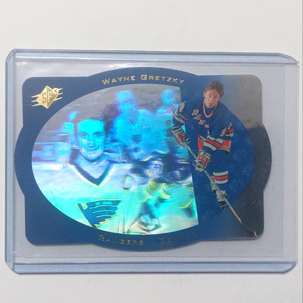 Wayne Gretzky 1996/97 Upper Deck SPX  Blues Rangers Sample/Promo Card